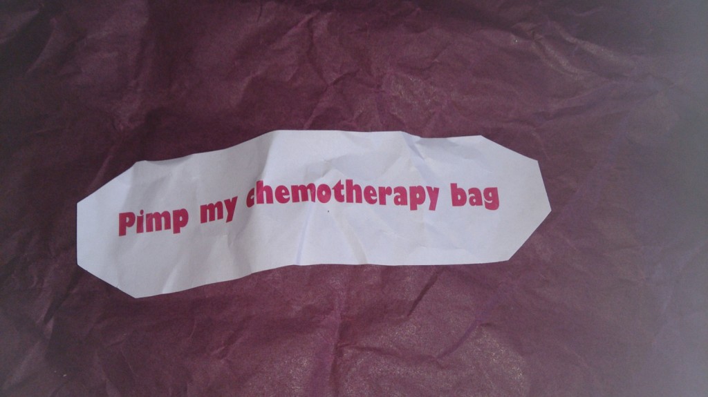 "Pimp my chemotarapy bag"